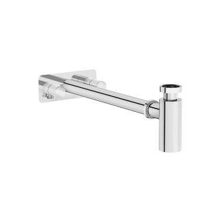ARTEMA Origin Lavabo sifon seti Simetrik, Rozetli, Krom