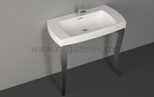 İsvea Palazzio Tam Platin Ayak 92 cm Lavabo