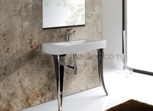İsvea Palazzio Tam Platin Ayak 92 cm Lavabo