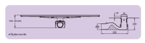 HÜPPE STÜDİO İSTANBUL DUŞ KANALI 60 CM  PARLAK+60 MM LİNEER DUŞ KANALI