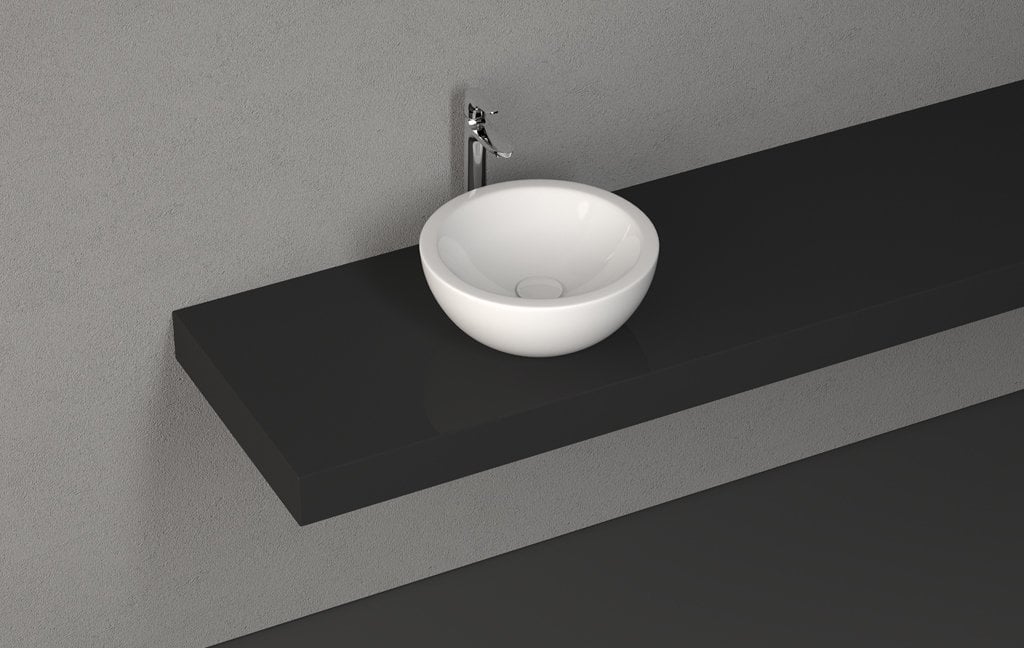 İsvea B Plus Tezgahüstü Lavabo 42 cm - Satin Beyaz