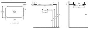 İsvea Sott'Aqua S&S Tezgahüstü Lavabo 60 cm