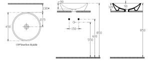 İsvea Soluzione Tezgahüstü Lavabo 45 cm - Nobile Dekor