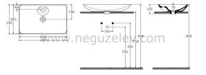 İsvea SistemaY Clear S&S Tezgahüstü Lavabo 65 cm