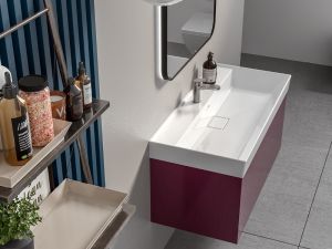 CERASTYLE SHARP ETAJERLİ LAVABO 60X48 CM