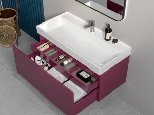 CERASTYLE SHARP ETAJERLİ LAVABO 60X48 CM