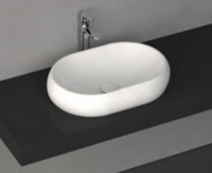 ISVEA TEZGAH ÜSTÜ LAVABO 60 CM  BEYAZ