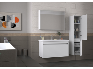 BİANİ KONAK BOY DOLABI (SIDE CABINET) MAT BEYAZ