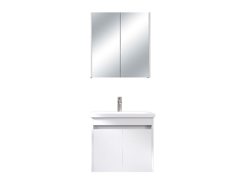 BİANİ BODRUM BANYO DOLABI MAT BEYAZ +65 CM LAVABO
