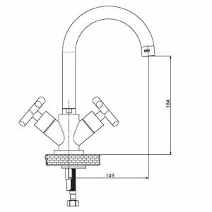 GPD DLB05 NİNO DÖNER BORULU LAVABO