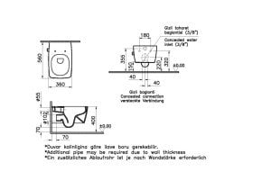 Vitra Metropole Rim-Ex Asma Klozet + Yavaş Kapanır Kapak Dahil
