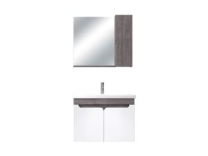 BİANİ AYDA 80 PLANE BANYO DOLABI +80 CM LAVABO