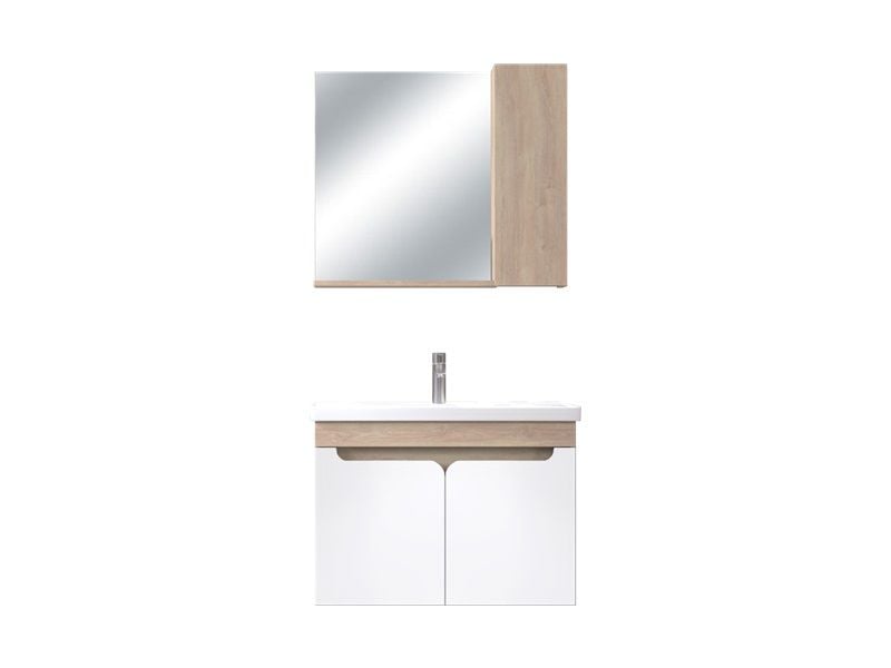 BİANİ AYDA 80 CM POPLAR BANYO DOLABI +80 CM LAVABO