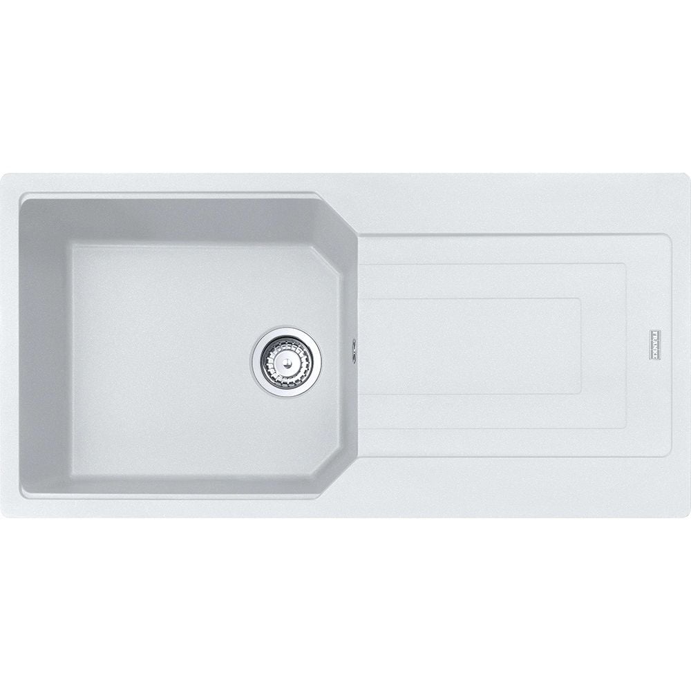 FRANKE URBAN UBG 611-100 BIANCO TEK GÖZLÜ DAMLALIKLI GRANİT EVİYE