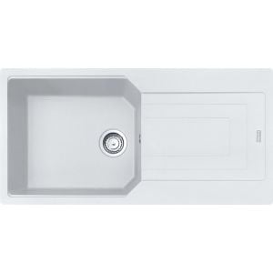 FRANKE URBAN UBG 611-100 BIANCO TEK GÖZLÜ DAMLALIKLI GRANİT EVİYE