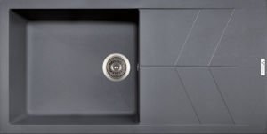 VOGEL TULİP D100 TEK GÖZLÜ SİYAH EVİYE
