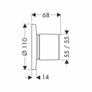 Hansgrohe Metris Trio/Quattro Ankastre Açma-Kapama Ve Yönlendirme Valfi