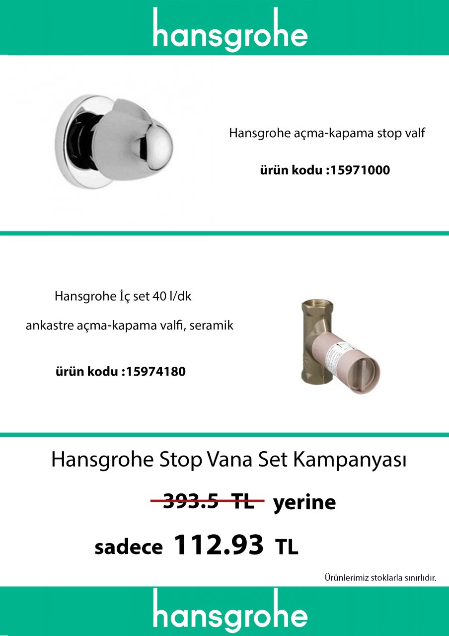 Ankastre Stop Vana SET KAMPANYASI