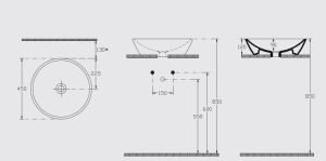 İsvea SistemaY Soft Soluzione Tezgahüstü Lavabo - 45 cm