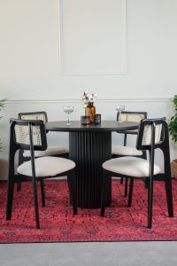 Negüzelev Lucas Masa Takımı Siyah