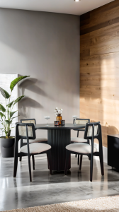 Negüzelev Lucas Masa Takımı Siyah