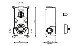 GPD SAG-01 Ø35 Ankastre Batarya Sıva Altı Grubu