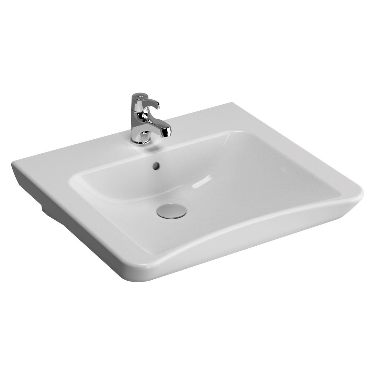 VitrA S20 Lavabo 60 cm. Beyaz (Özel İhtiyaçlar İçin)