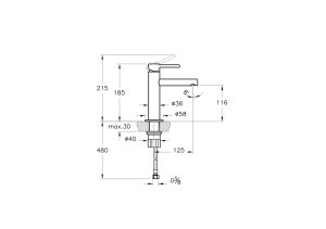 VitrA Origin Lavabo Bataryası Krom