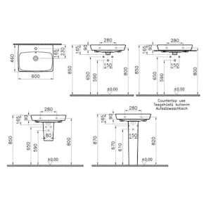 VitrA Metropole Lavabo 60 cm