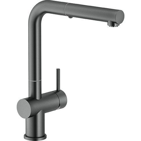 Active Plus Metalic Doccia Duşlama Özellikli Spiralli Gun Metal Evye Bataryası