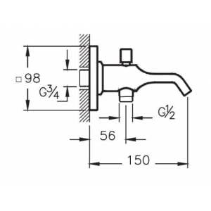 VitrA Suit U Çıkış Ucu El Duşu Çıkışlı