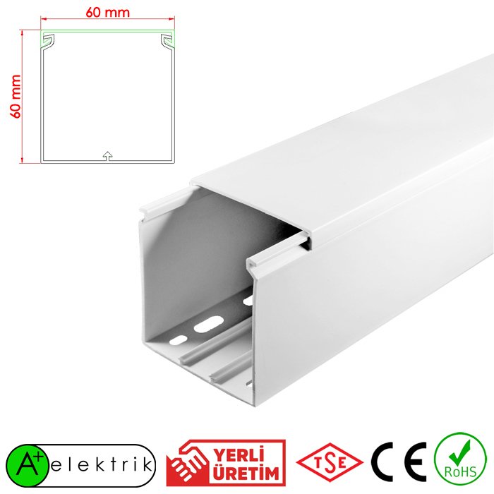 A Plus Elektrik 60X60 mm  Bantsız Kablo Kanalı