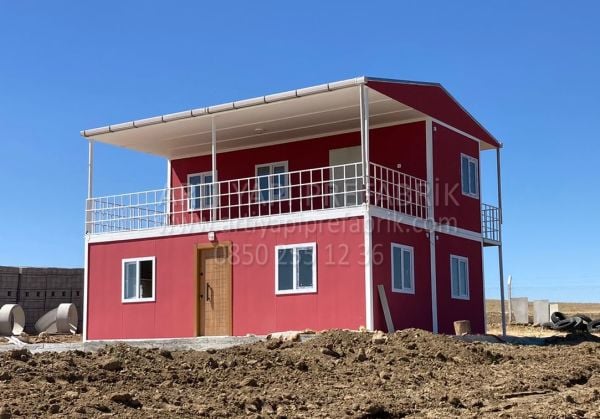 84m² İKİ KATLI BAHÇE EVİ - SENET İLE TAKSİTLE - 1 GÜNDE MONTAJ