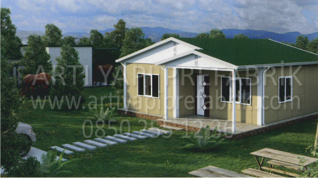61m2 PREFABRİK EV MODEL NO : ARTP106