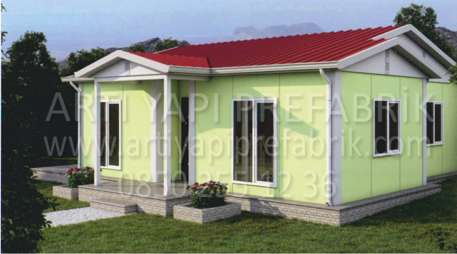 72m2 PREFABRİK EV MODEL NO : ARTP108