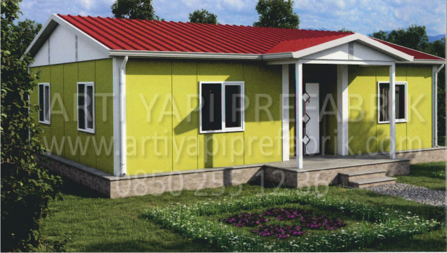 82m2 PREFABRİK EV MODEL NO : ARTP116