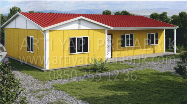 125m2 PREFABRİK EV MODEL NO : ARTP133