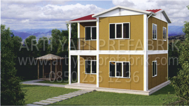 82m2 PREFABRİK EV MODEL NO : ARTP200