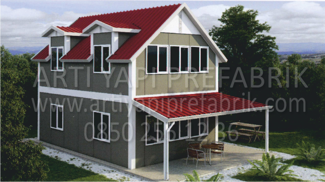 101m2 PREFABRİK EV MODEL NO : ARTP203