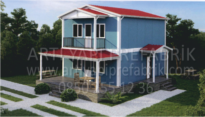 124m2 PREFABRİK EV MODEL NO : ARTP207
