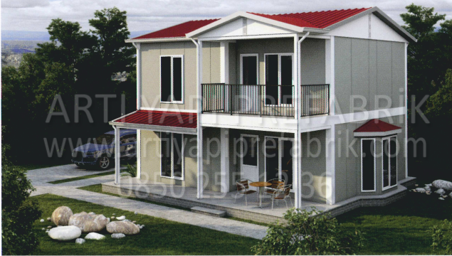 126m2 PREFABRİK EV MODEL NO : ARTP208