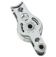 Micro XS block for wire ball bearing 4 mm - 1 sheave, through bow