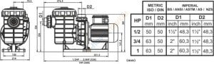 Şirin 1/2 Hp Ön Filtreli Havuz Pompa