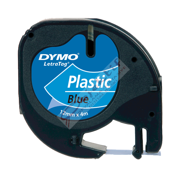 Dymo Letratag Şerit Plastik 12 MMx4 MT Mavi 91205
