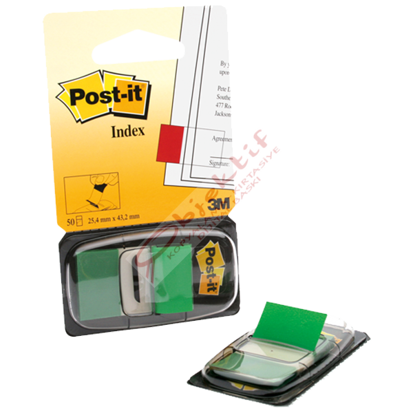 Post-it İndeks 50 Lİ Yeşil 680-3