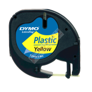 Dymo Letratag Şerit Plastik 12 MMx4 MT Sarı 91202