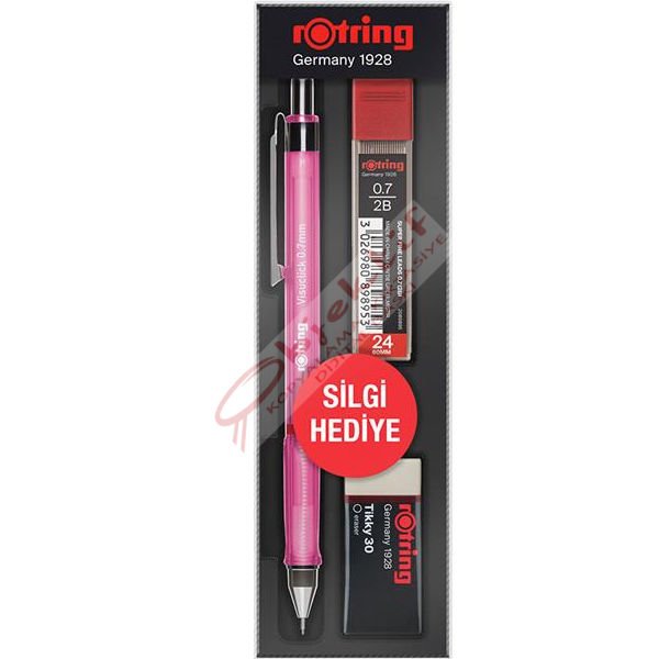 Rotring Okul Seti Visuclick Versatil/Min Silgi 0.7 MM Pembe RO-VK07-PEMBE