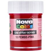 Nova Color Cam Boyası Su Bazlı Şişe Pembe NC-158