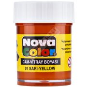 Nova Color Cam Boyası Su Bazlı Şişe Sarı NC-149
