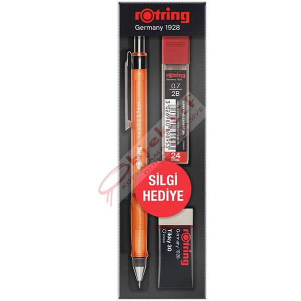 Rotring Okul Seti Visuclick Versatil/Min Silgi 0.7 MM Turuncu RO-VK07-TURUNCU